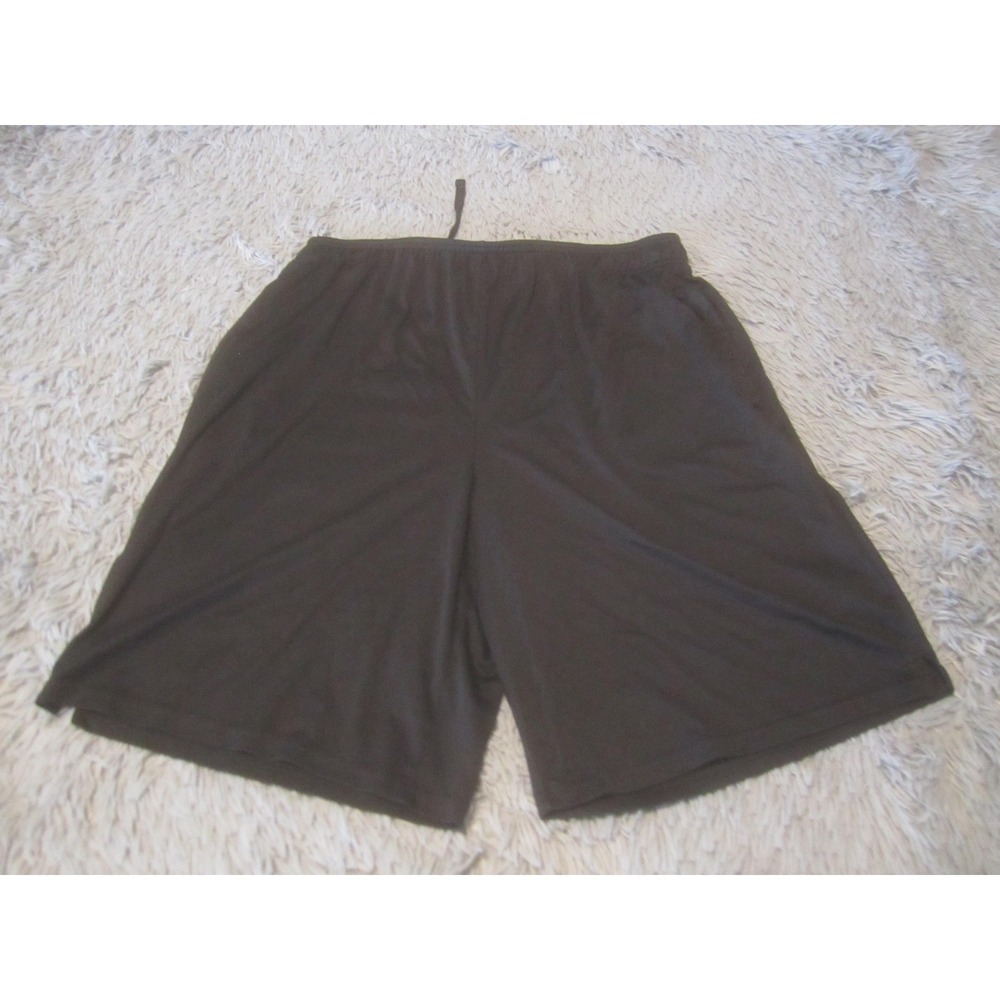 Pro-player Shorts Mens Large Black Athletic Drawstring Elastic Waist Pockets